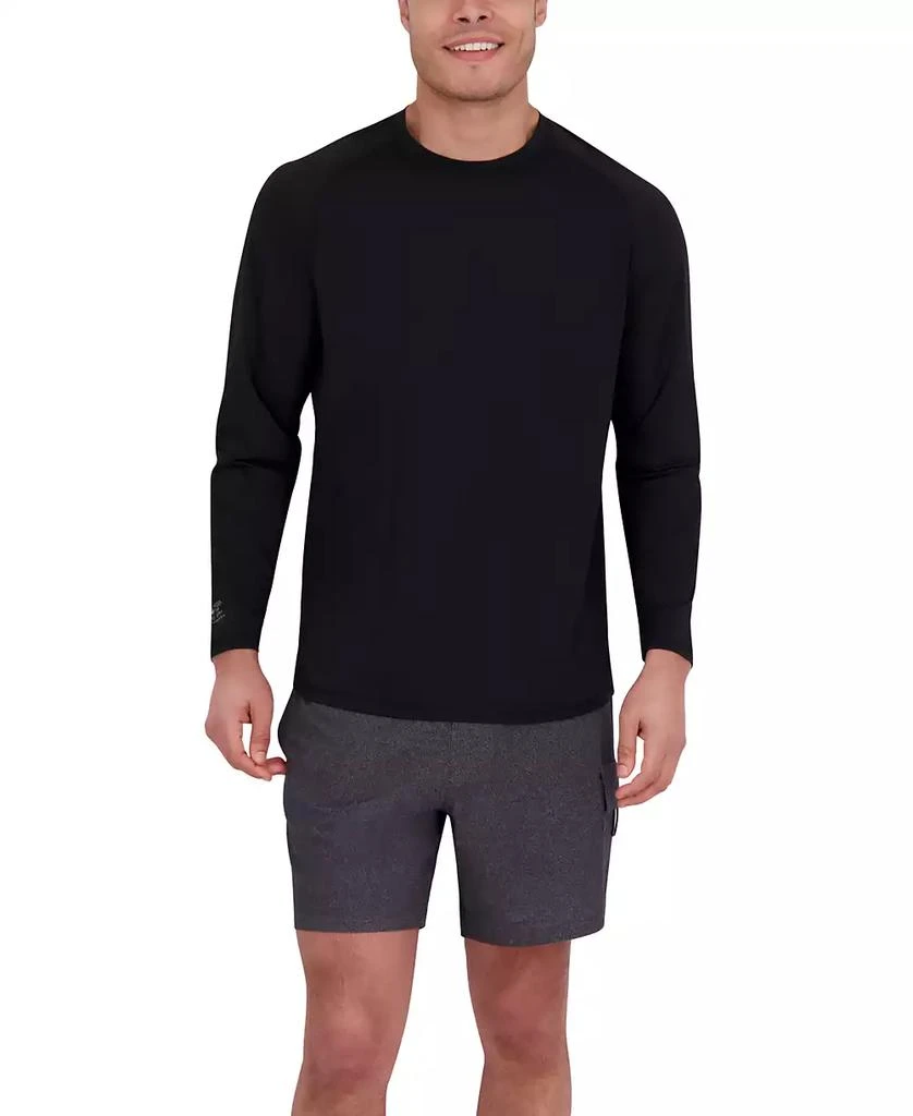 Spyder Men's Long Sleeve Waffle-Knit Crewneck Swim Shirt 3