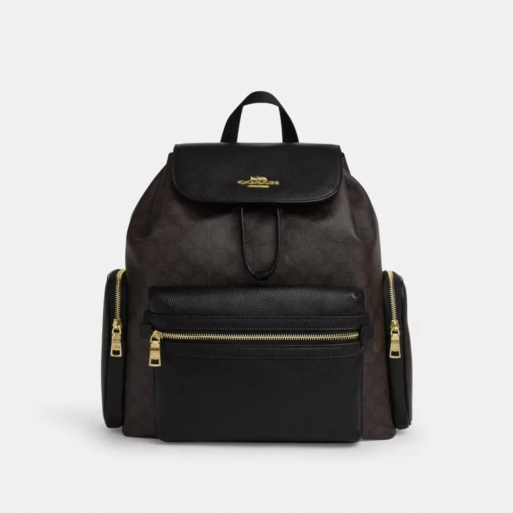 Coach Baby Backpack In Signature Canvas 1