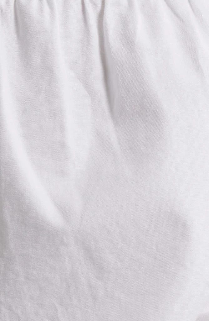 BP. Tie Front Scoop Neck Cotton Poplin Peplum Top 7