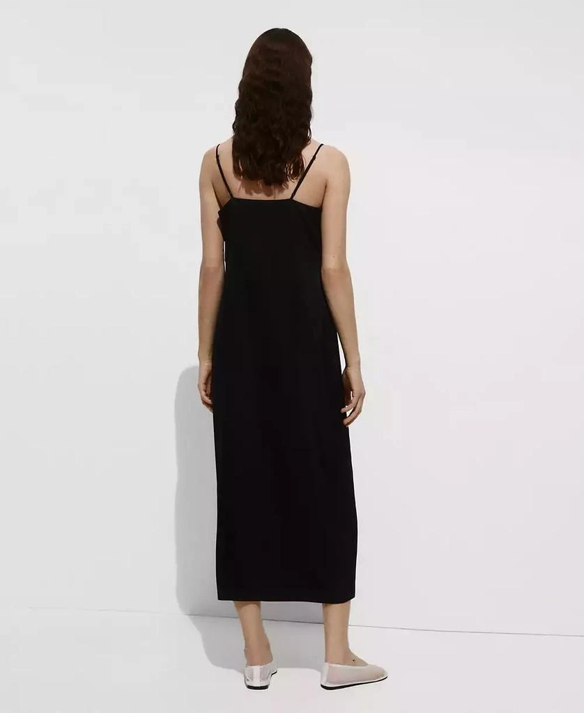 Mango Women's Side-Slit Satin Dress 2