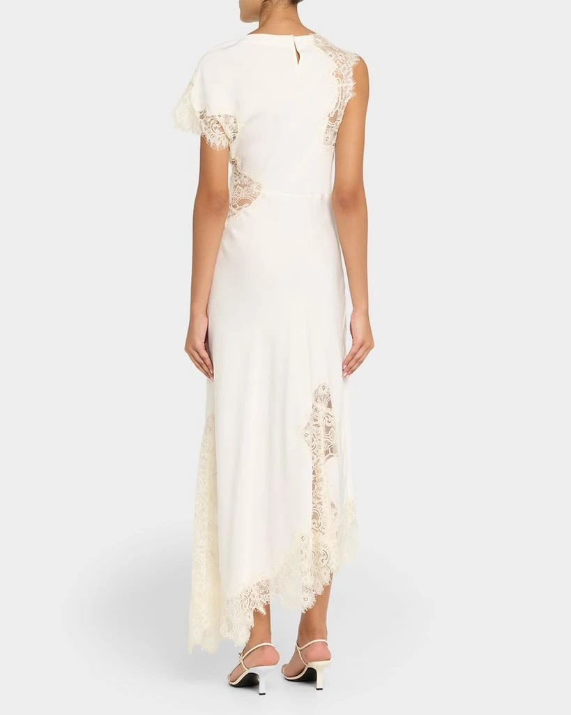 A.L.C. Alessia Satin and Lace Maxi Dress 3