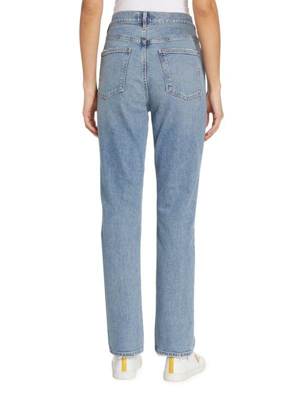 Agolde Freya High Rise Straight Leg Slim Fit Jeans