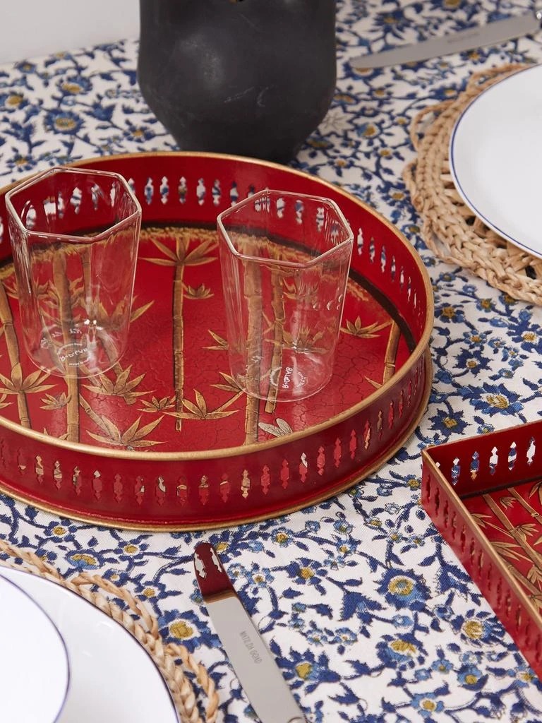 Les Ottomans Flora hand-painted metal tray 2