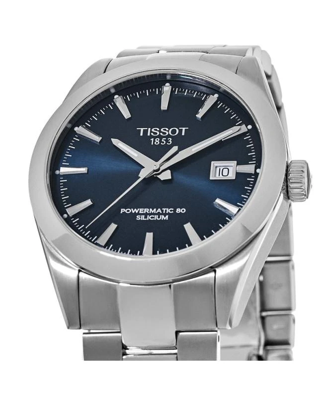 Tissot Tissot Gentleman Powermatic 80 Blue Dial Stainless Steel Men's Watch T127.407.11.041.00 2