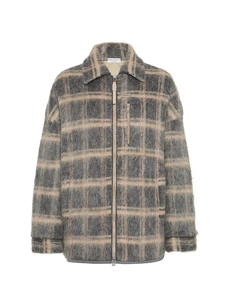 Brunello Cucinelli Virgin Wool Mohair and Cashmere Outerwear Jacket