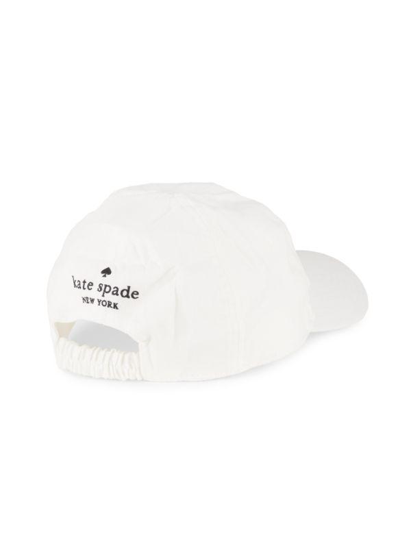 Kate Spade Linen Logo Baseball Cap
