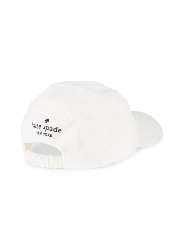 Kate Spade Linen Logo Baseball Cap 2