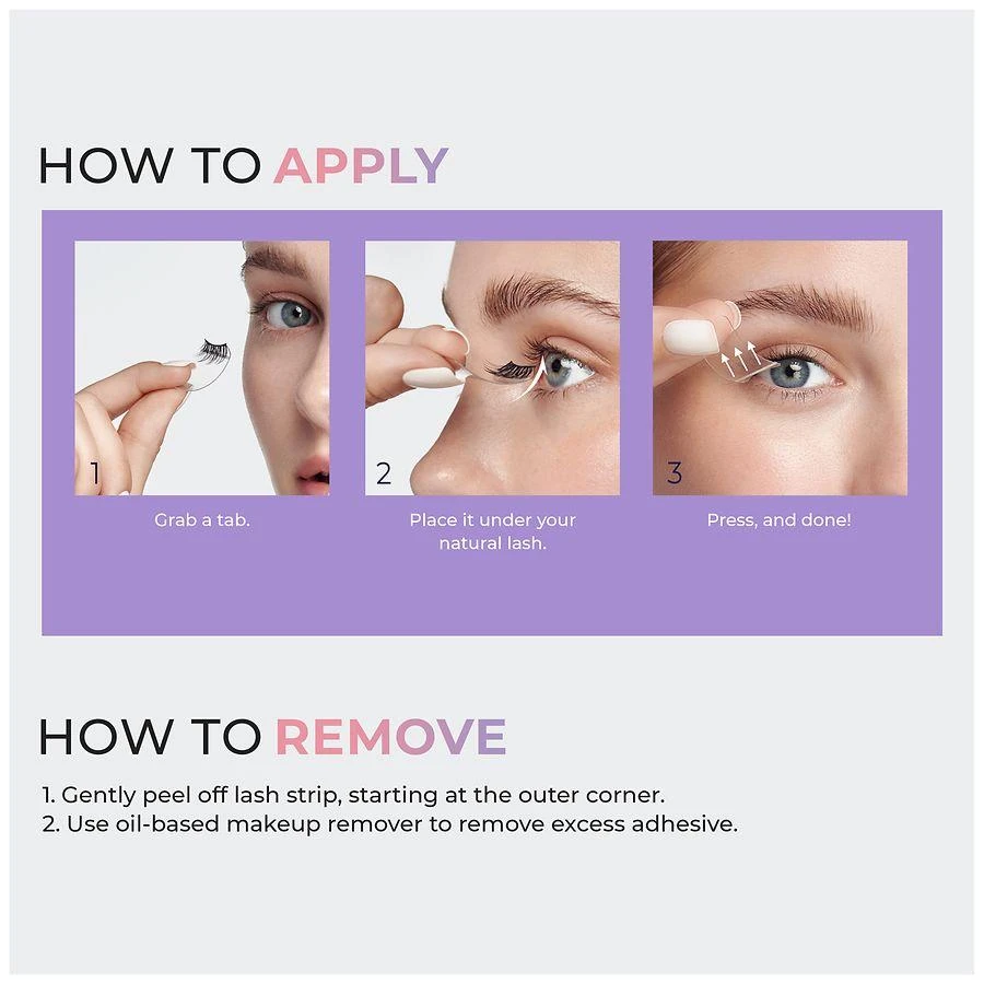 Kiss imPRESS Press-On Self Adhesive Eyelashes 14 mm 5