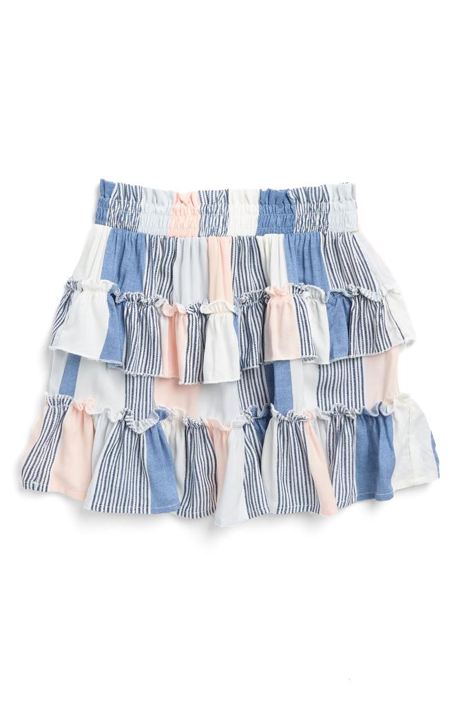 Vintage Havana Kids' Stripe Tier Ruffle Skirt