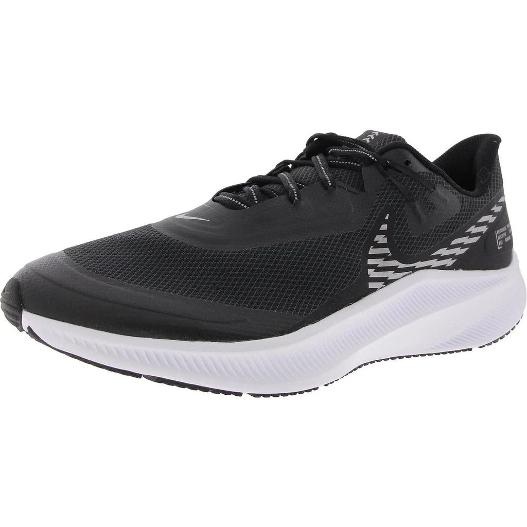 NIKE Quest 3 Shield Mens Lace-Up Manmade Running & Training Shoes 1