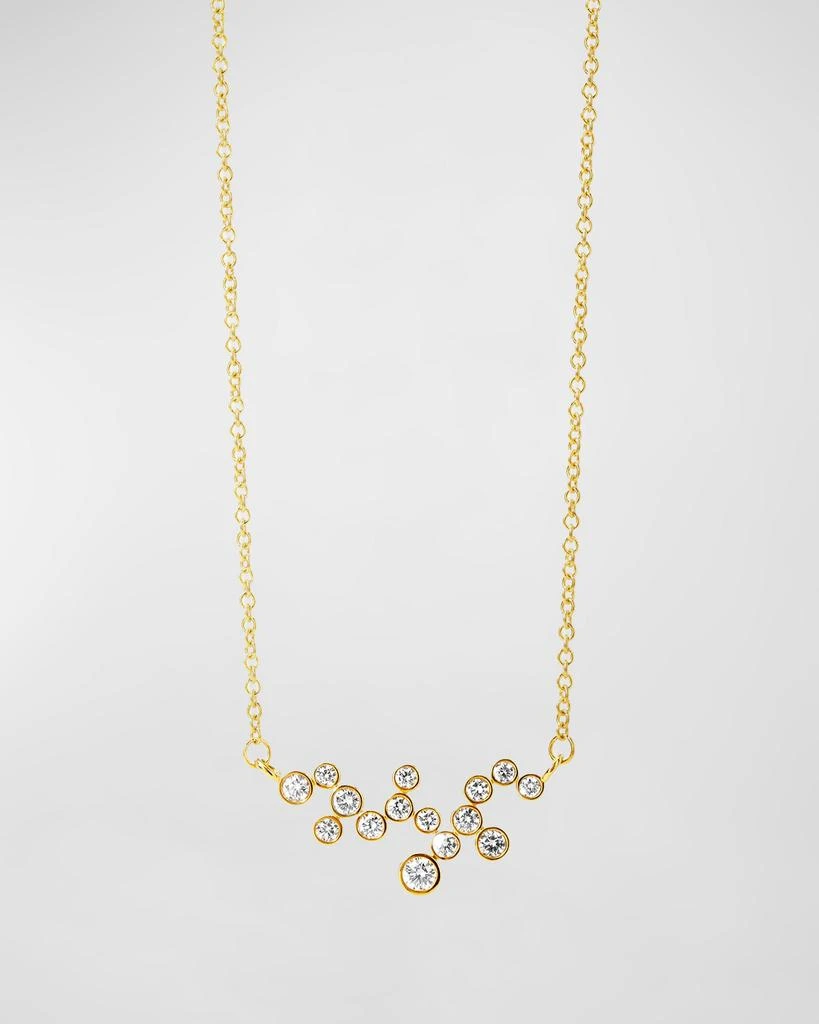 Syna 18K Champagne Diamond Bubbles Necklace 1