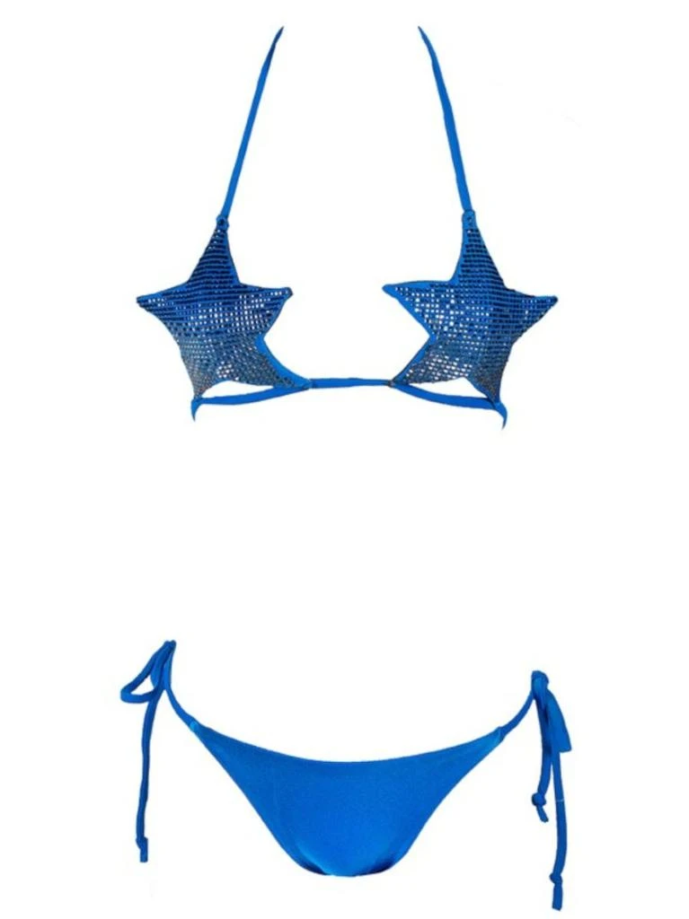 NA Blue Glamour Stars Bikini Set 1