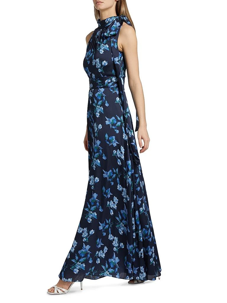 sachin and babi light blue dress Sachin & Babi Laurant Floral Satin Halter Gown - Dresses & Skirts - Free  Shipping