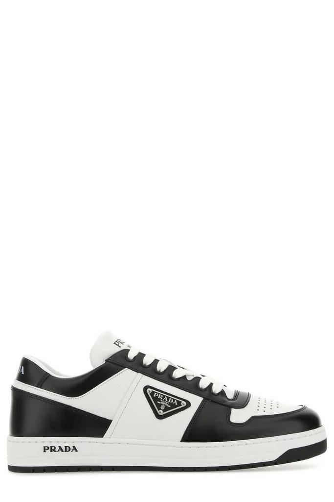 【PRADA】LOGO SNEAKERS Prada Prada Logo Patch Lace-Up Sneakers - Casual Shoes