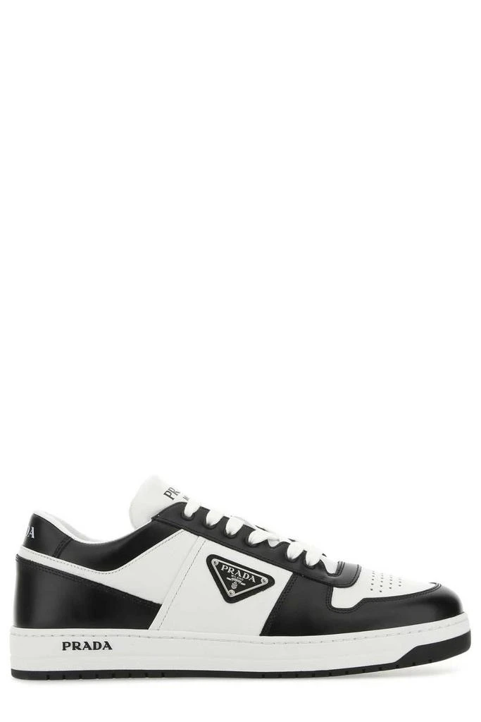 Prada Prada Logo Patch Lace-Up Sneakers 1