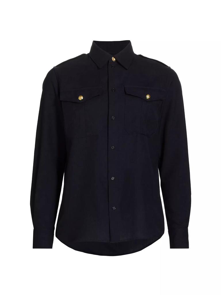 Nili Lotan Jeanette Wool Shirt