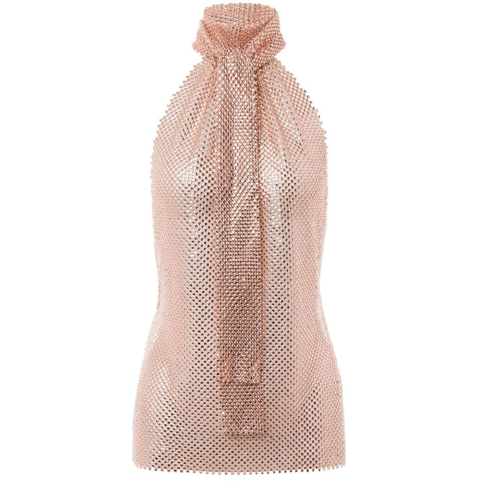 PHILOSOPHY di LORENZO SERAFINI Rhinestone mesh top 1