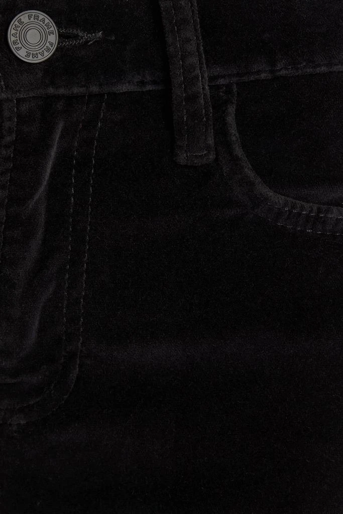 FRAME Le High Flare velvet flared pants 4