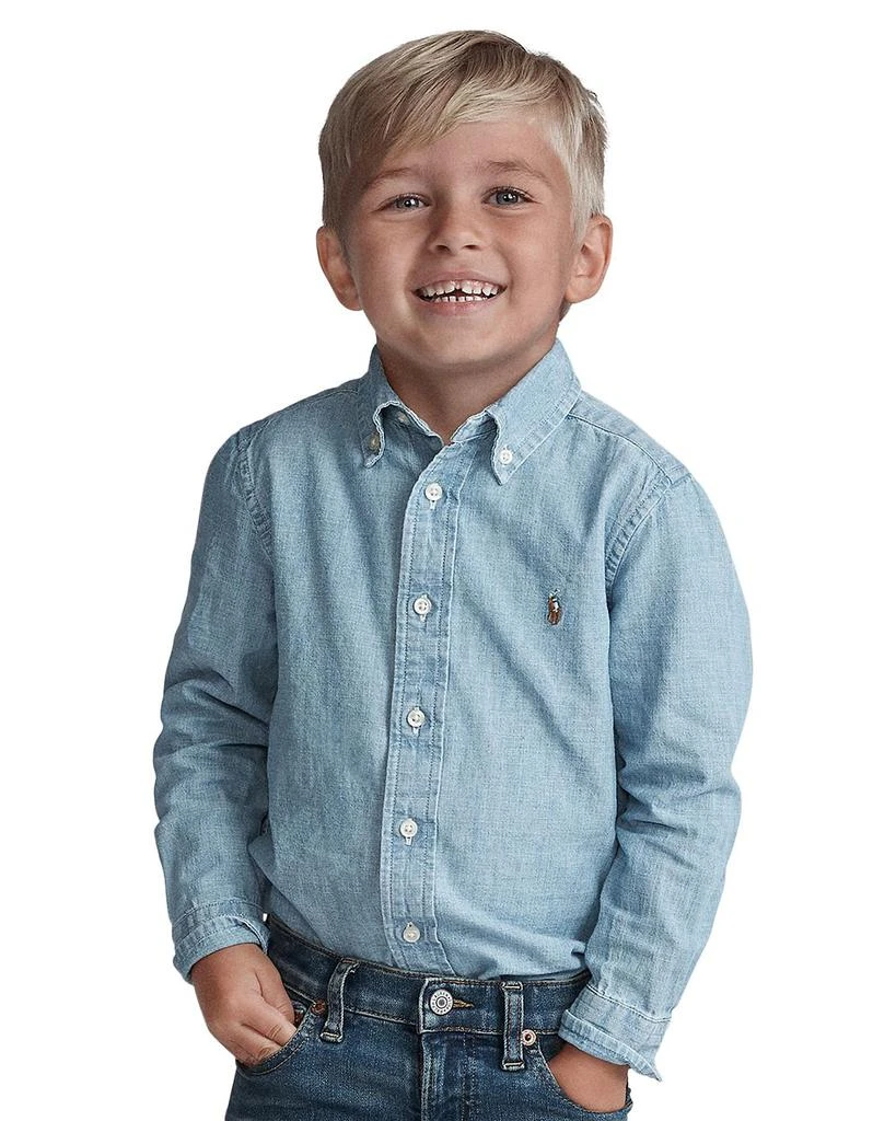 Ralph Lauren Ralph Lauren Boys' Chambray Button-Down Shirt - Little Kid, Big Kid