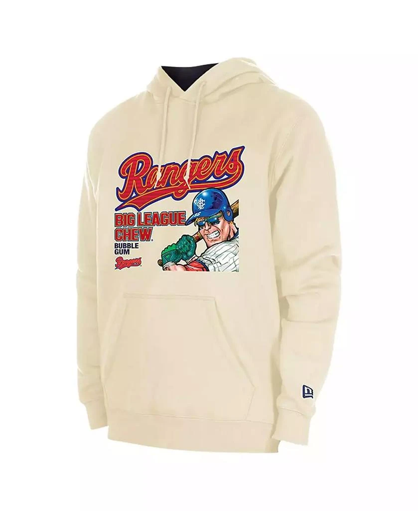 New Era Men's Cream Texas Rangers Big League Chew Pullover Hoodie 2