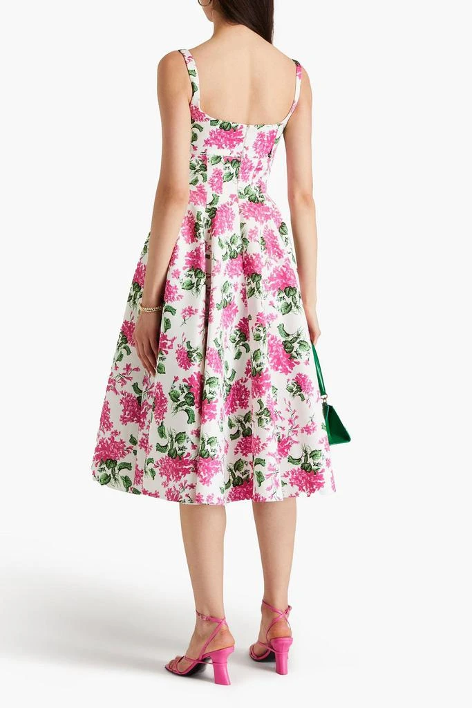 Emilia Wickstead Mona floral-print faille midi dress 3