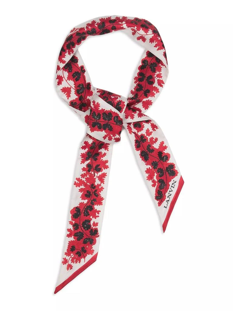 Lanvin Silk Headband with a Rateau Print 3