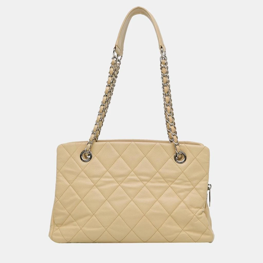 Chanel Chanel Beige Caviar Timeless CC Soft Shopper Tote 3