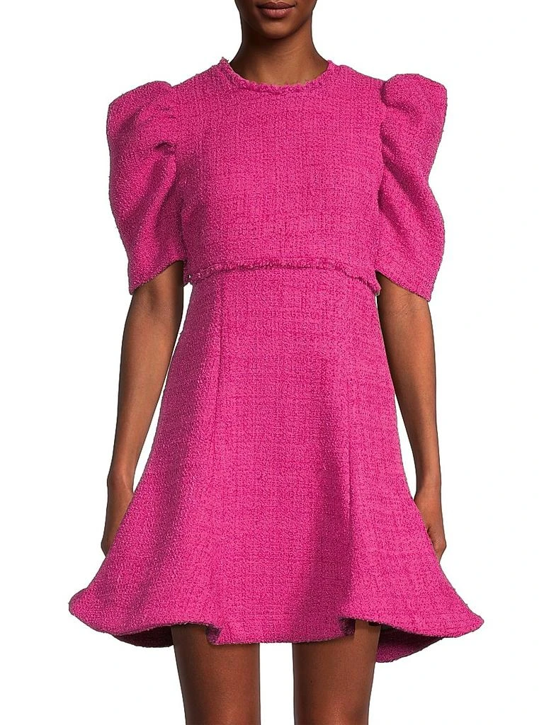 Likely Alia Flared Tweed Minidress 3