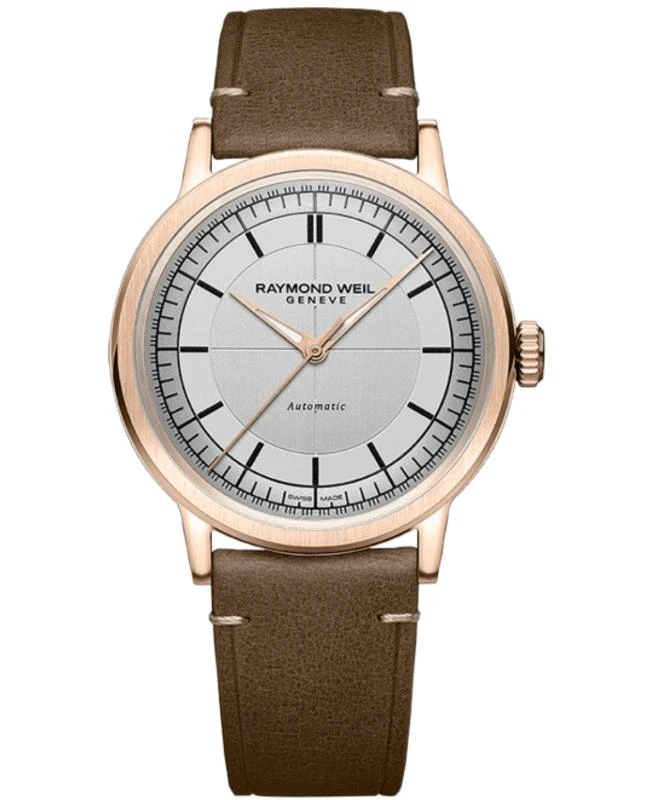 Raymond Weil Raymond Weil Millesime Automatic Silver Dial Leather Strap Men's Watch 2925-PC5-65001 1