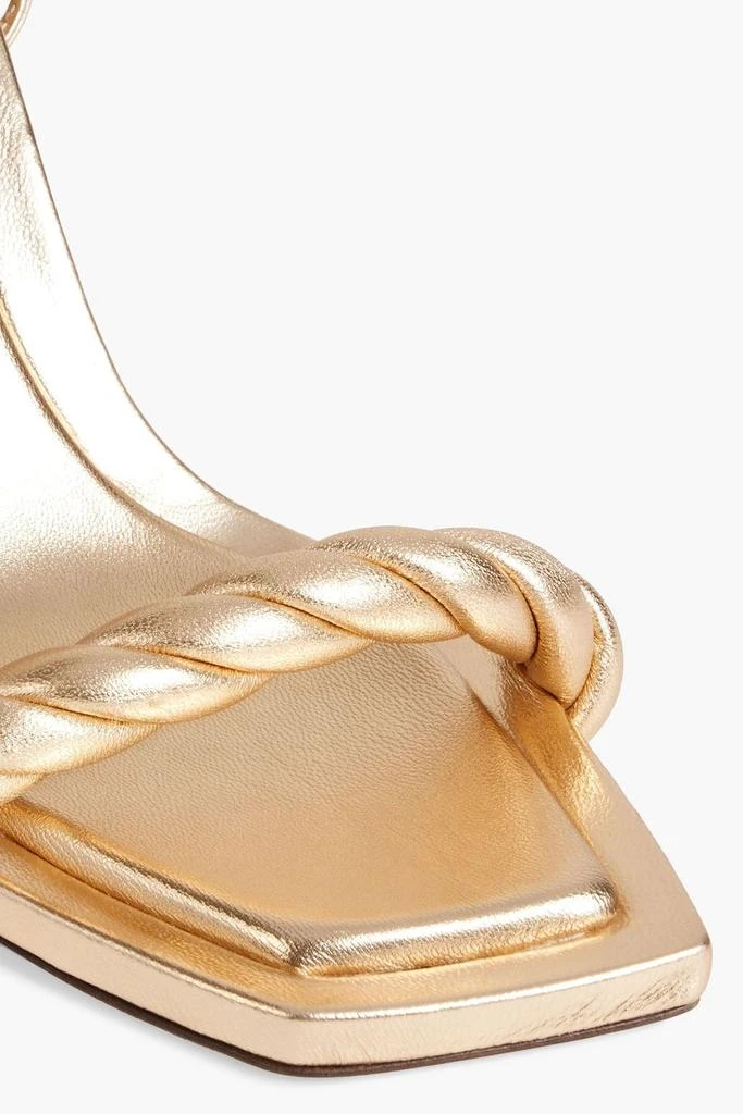 Jimmy Choo Diosa 85 twisted mirrored-leather sandals 4
