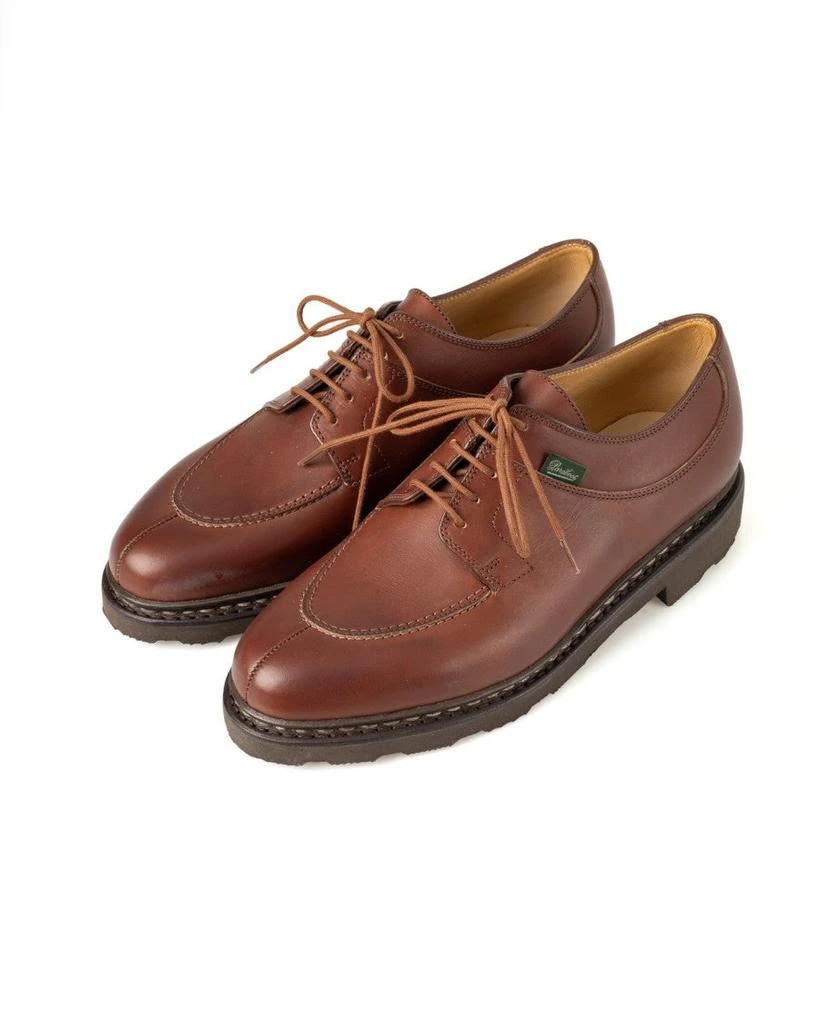 Paraboot Brown Derby Sneakers With Norwegian Welt Construction 2