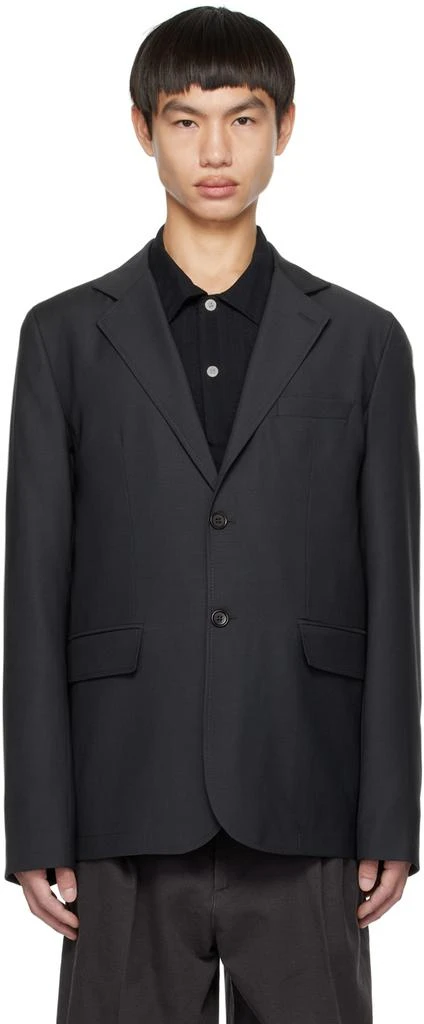 mfpen Black Tropical Wool Blazer 1