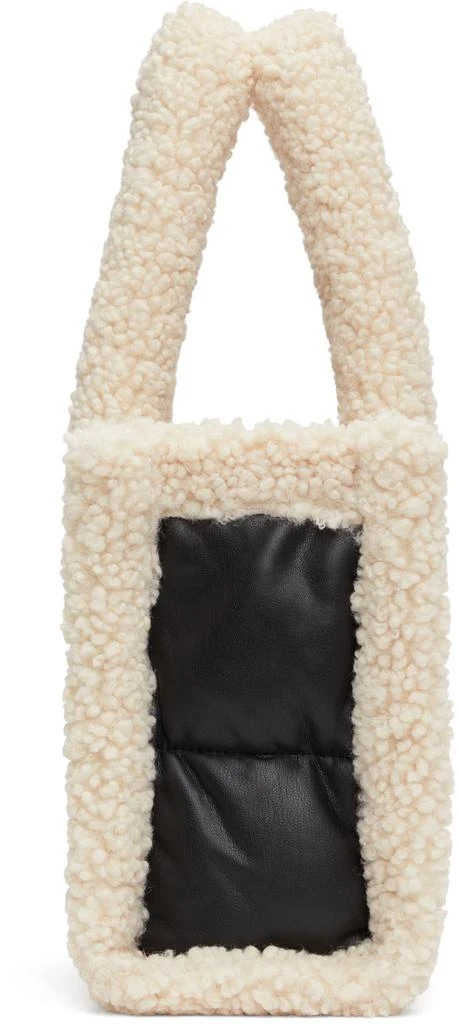 STAND STUDIO Black & Off-White Quilted Small Liz Tote 1