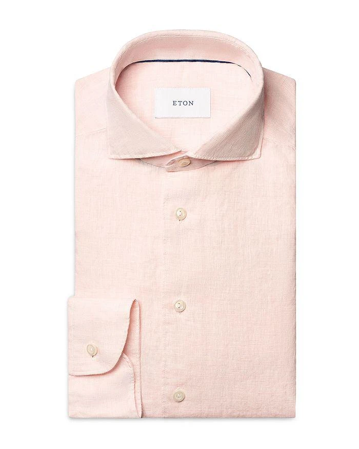 Eton Slim Fit Solid Linen Shirt 8