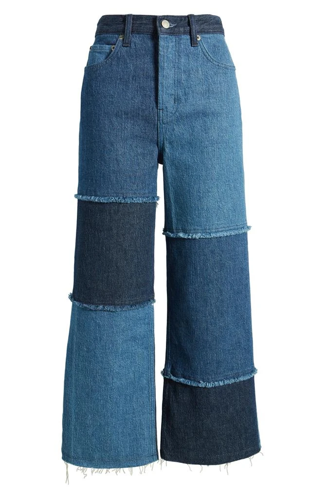 Rails The Getty Patchwork High Waist Crop Wide Leg Jeans 5