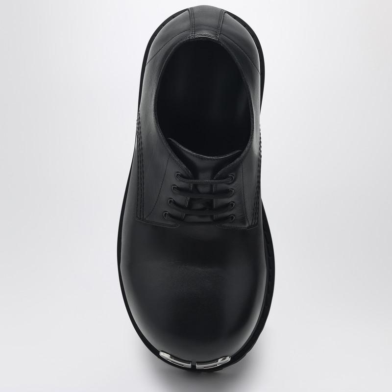 Balenciaga Black leather Derby Stomper shoe - Dress Shoes