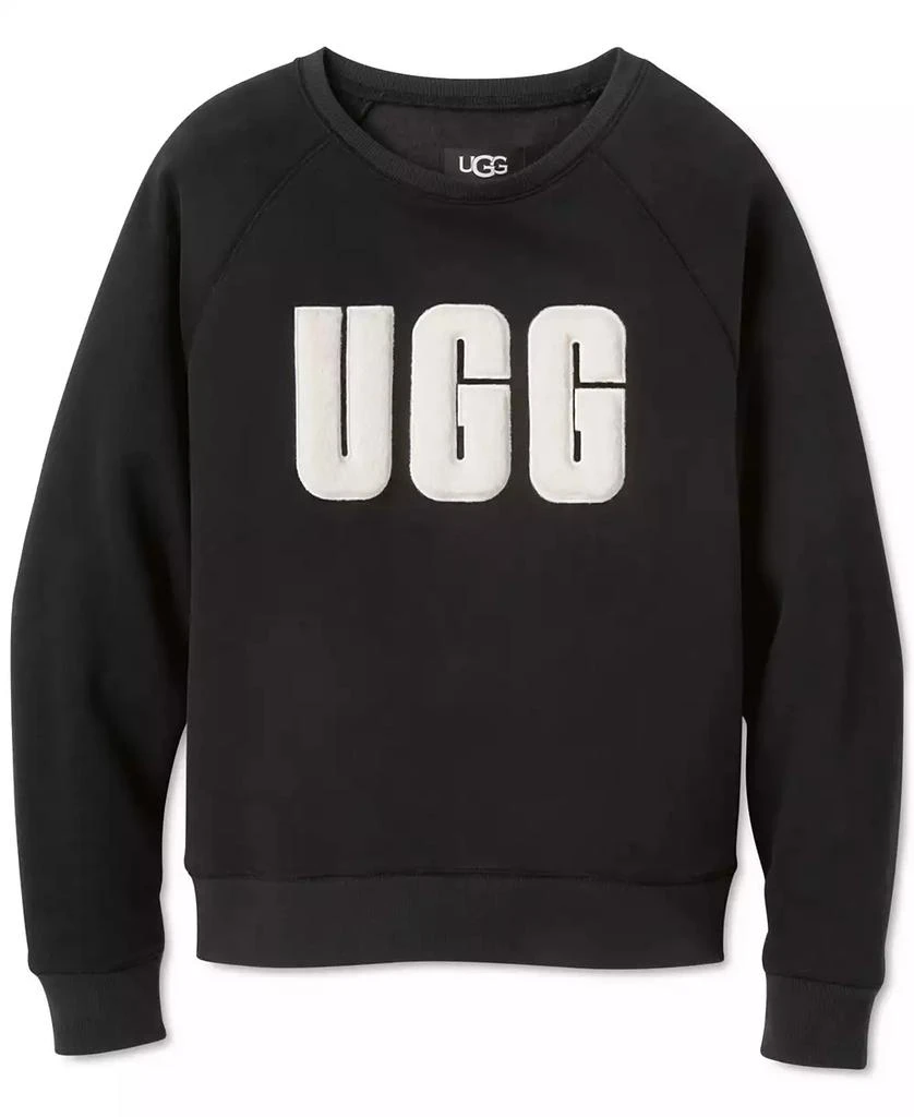 UGG Women's The Madeline Fuzzy-Logo Crewneck Sweatshirt 2