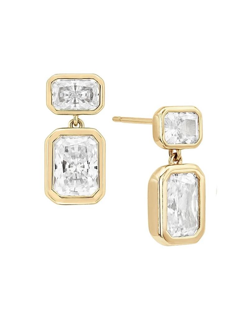 Shashi 14K Gold Vermeil 
Cubic Zirconia Stud Earrings