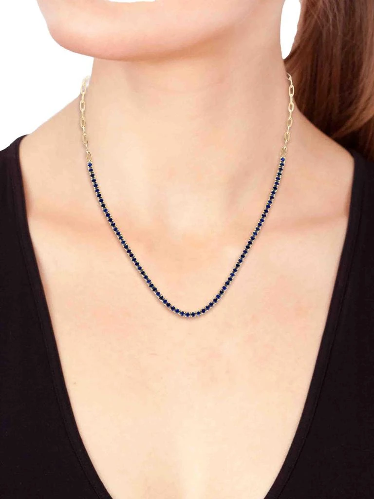 Effy 14K Yellow Gold Sapphire Necklace 3