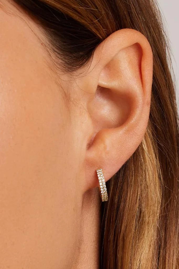 Gorjana Gorjana - Women
s Wilder Shimmer Bar Huggies 3