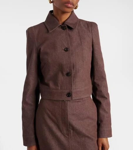 Max Mara Carpa cropped cotton jacket 6