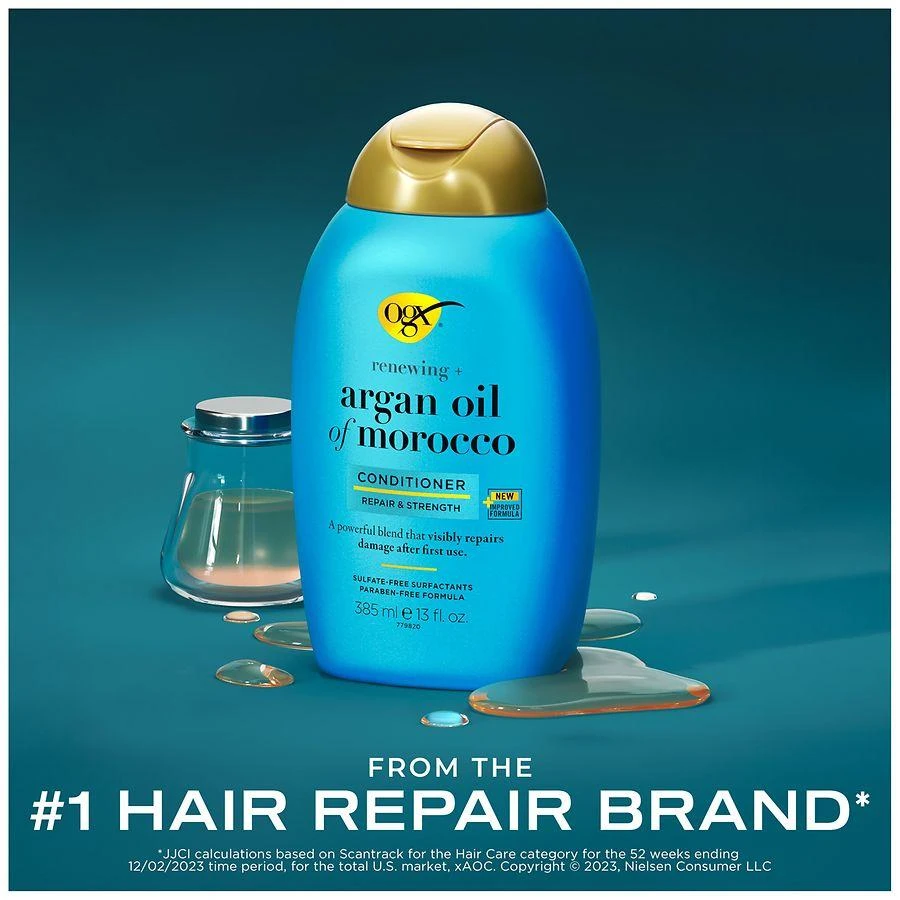 OGX Renewing + Argan Oil of Morocco Conditioner, Repair Conditioner Citrus-Fresh, Floral-Green & Woody 4