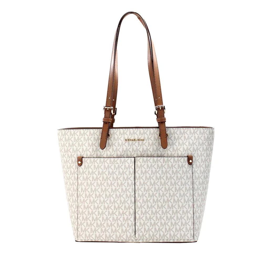 Michael Kors Jet Set Medium ivory Double Pocket Tote Women's Bag 1