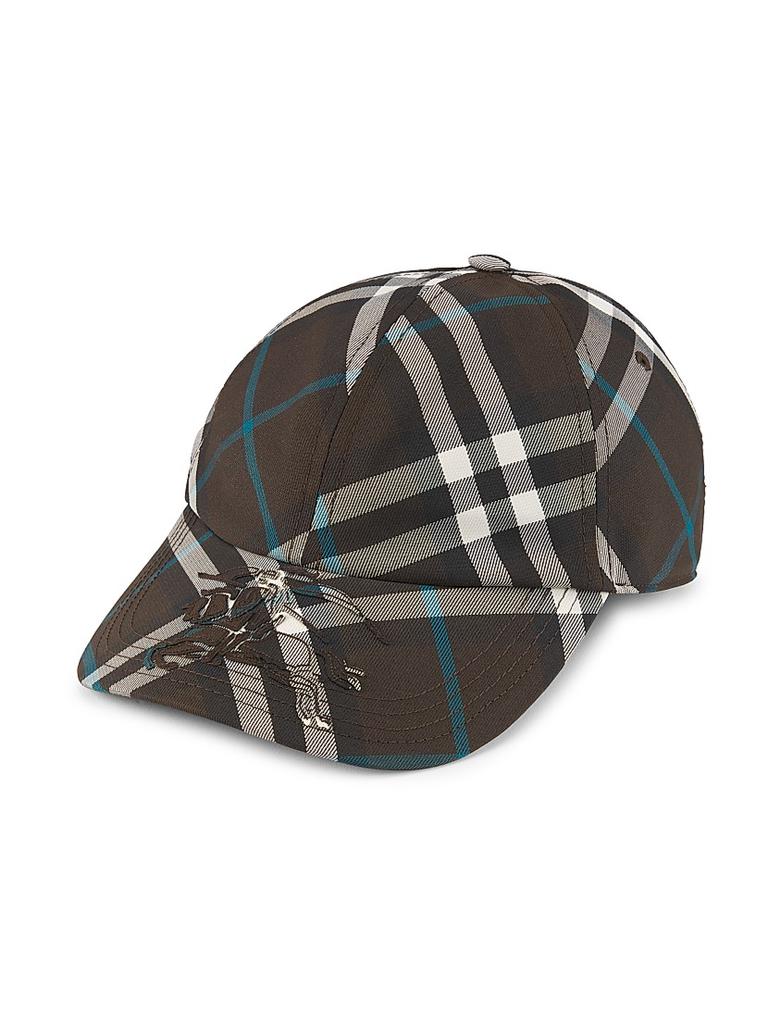 Burberry Check EKD Baseball Cap - Hats - Free Shipping