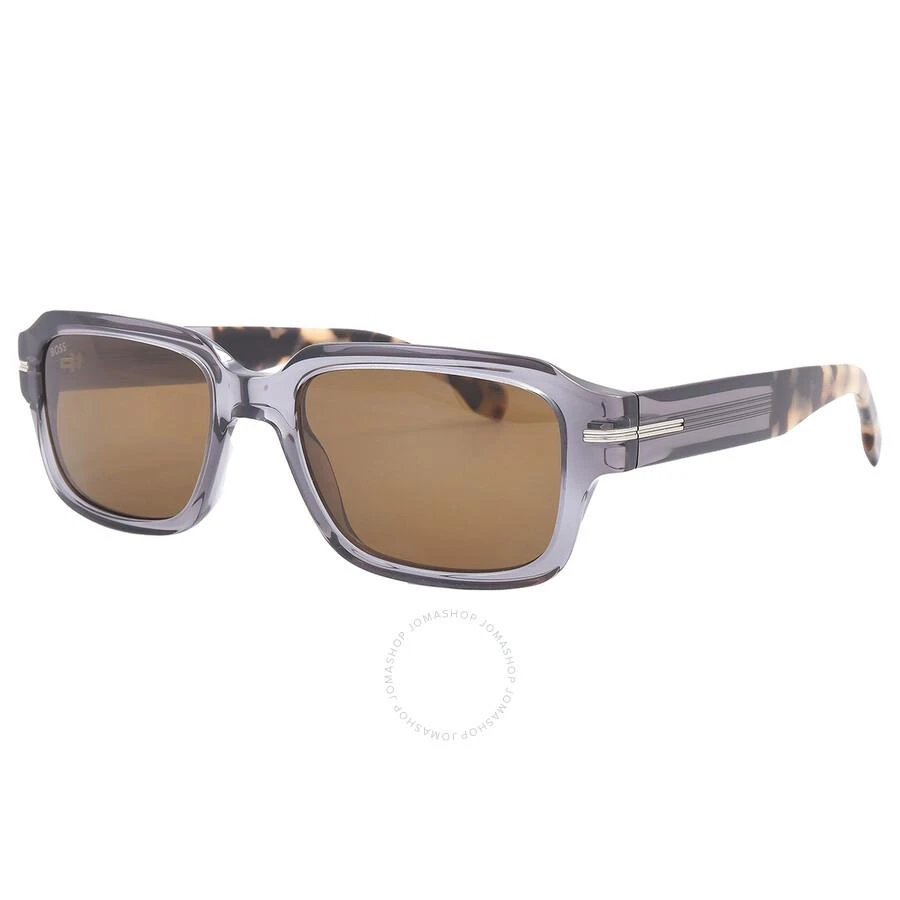 Hugo Boss Brown Rectangular Men's Sunglasses BOSS 1596/S 0ACI/2M 53 2