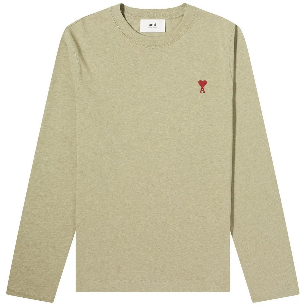 AMI AMI Paris Long Sleeve Small A Heart T-Shirt 1