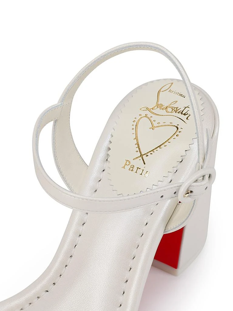 Christian Louboutin Miss Jane 85MM Leather Sandals 5