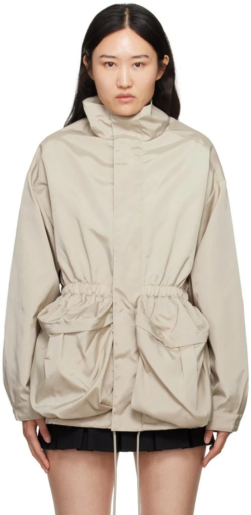 WARDROBE.NYC Gray Gathered Jacket 1
