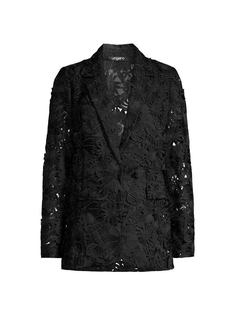 UNGARO Kehlani Floral Eyelet Jacket 1