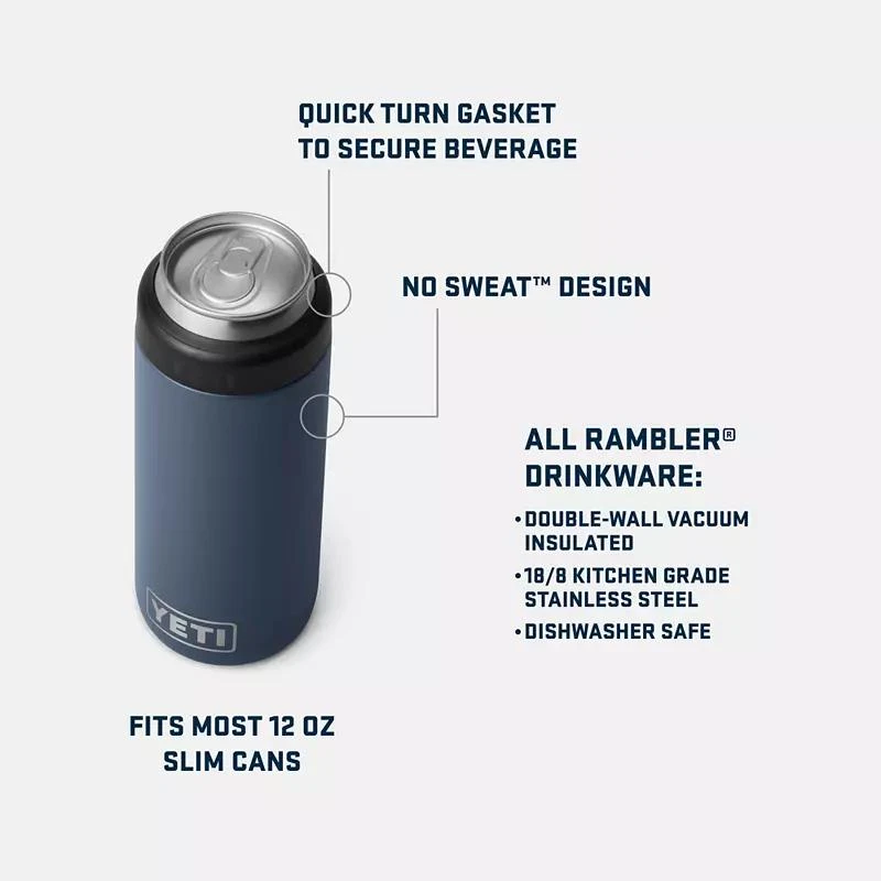 YETI YETI 12 oz. Rambler Colster Slim Can Insulator 4